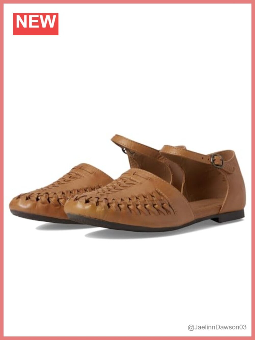 Seychelles Women's Crimson Woven Leather Flat Shoes Adjustable Ankle Strap